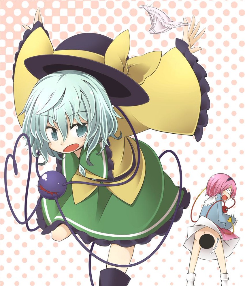 komeiji koishi and komeiji satori (touhou) drawn by jagabutter