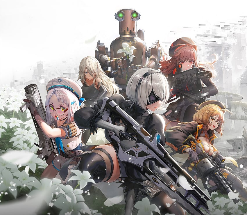 2b, anis, rapi, a2, neon, and 1 more (goddess of victory: nikke and 2 more)
