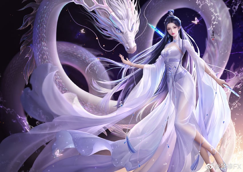 lu xueqi (zhu xian) drawn by feng_wu_huai_hua_2020
