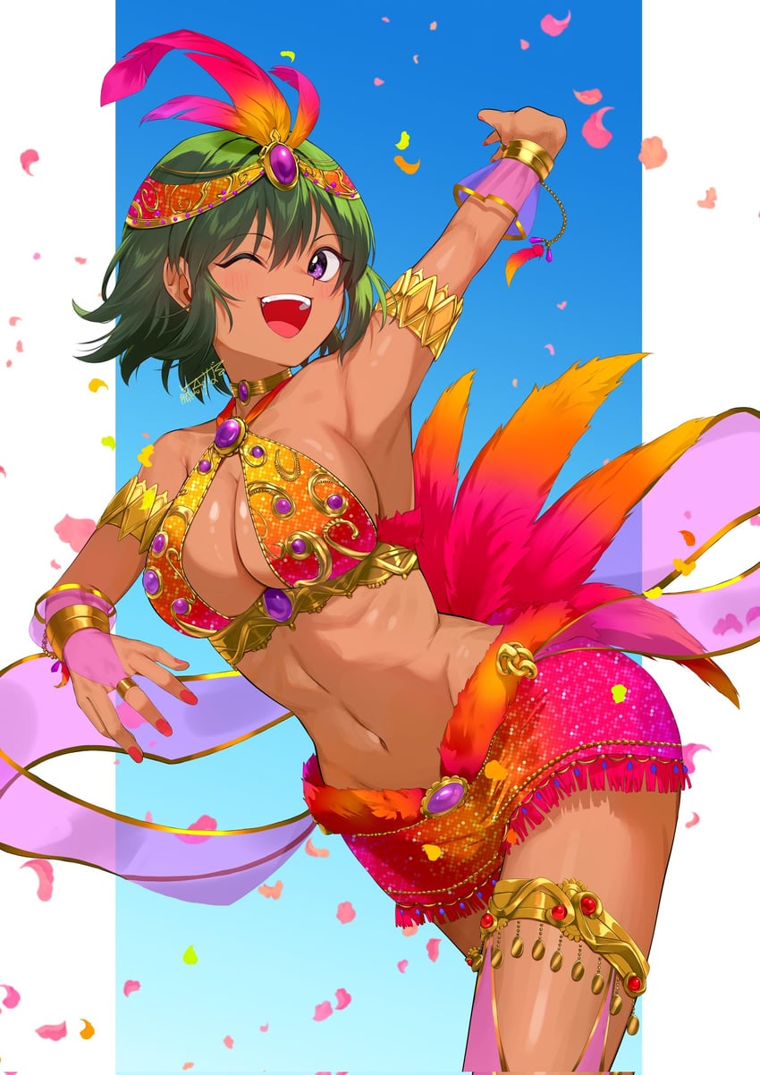 natalia (idolmaster and 2 more) drawn by fujisaki_subaru