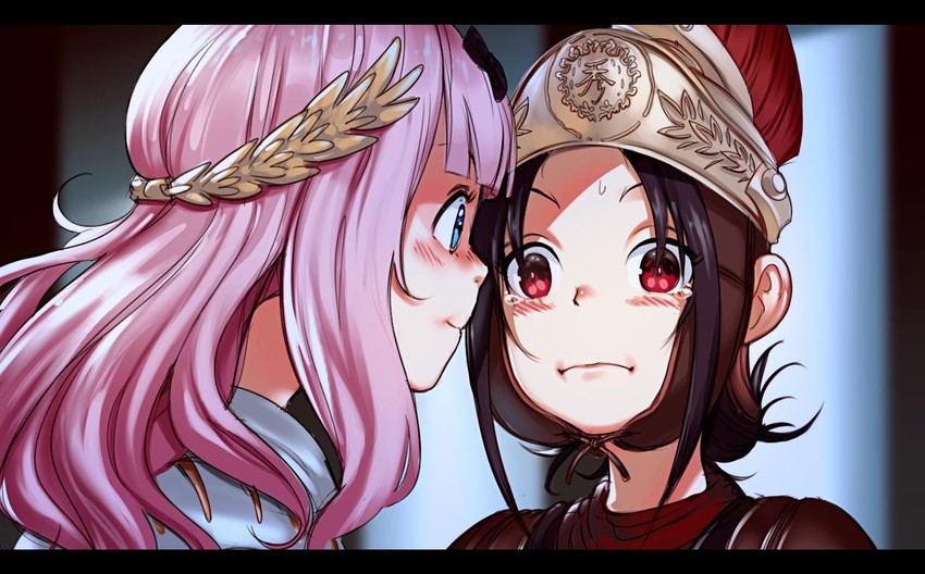 shinomiya kaguya and fujiwara chika (kaguya-sama wa kokurasetai ~tensai-tachi no renai zunousen~ and 2 more) drawn by voodoothur