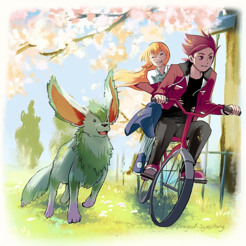 colette brunel, lloyd irving, and noishe (tales of and 1 more) drawn by frayed-symphony