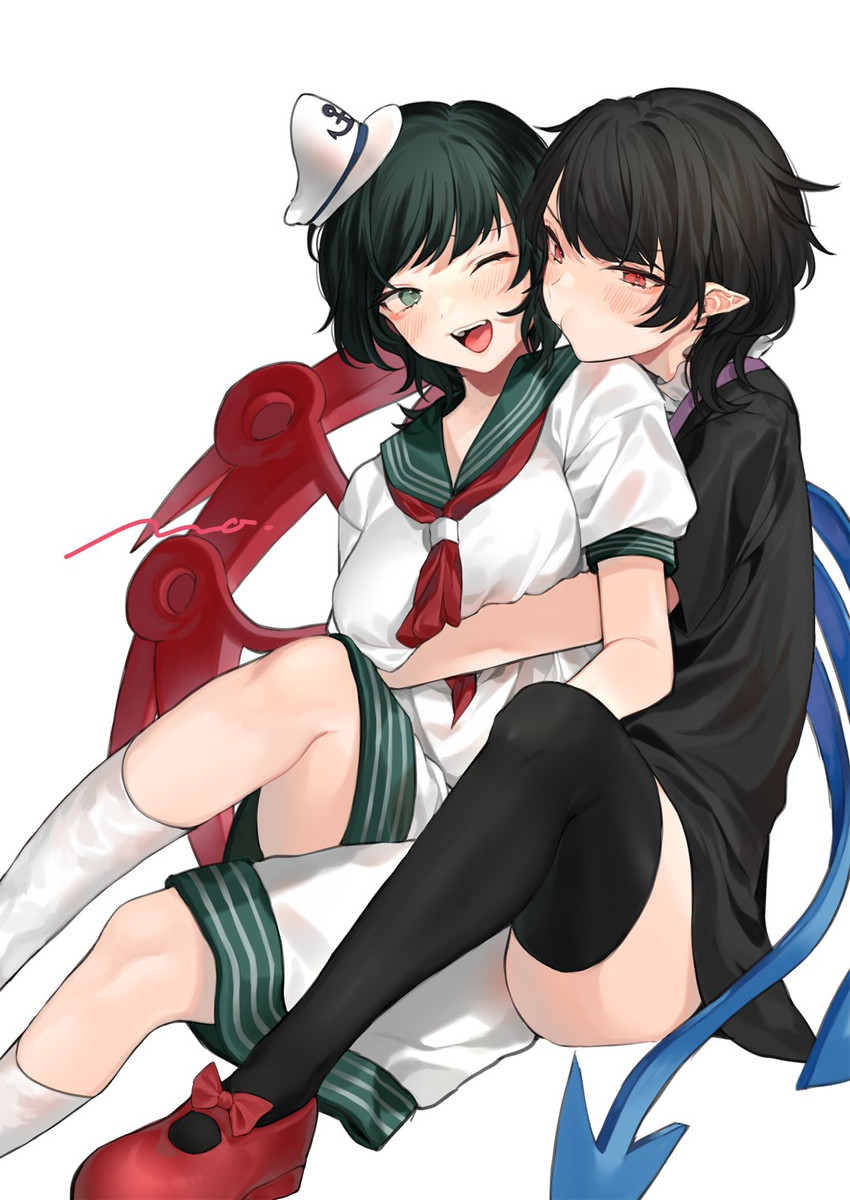 houjuu nue and murasa minamitsu (touhou) drawn by makita_(vector1525)