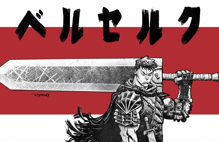 guts (berserk) drawn by ryan_ottley
