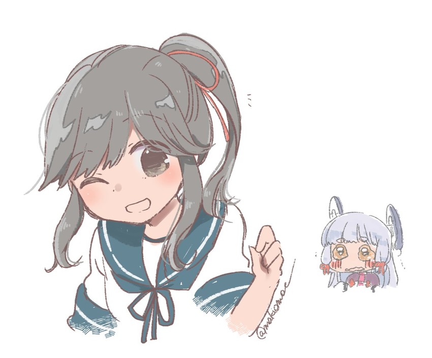 murakumo, murakumo kai ni, and usugumo (kantai collection) drawn by makiemon