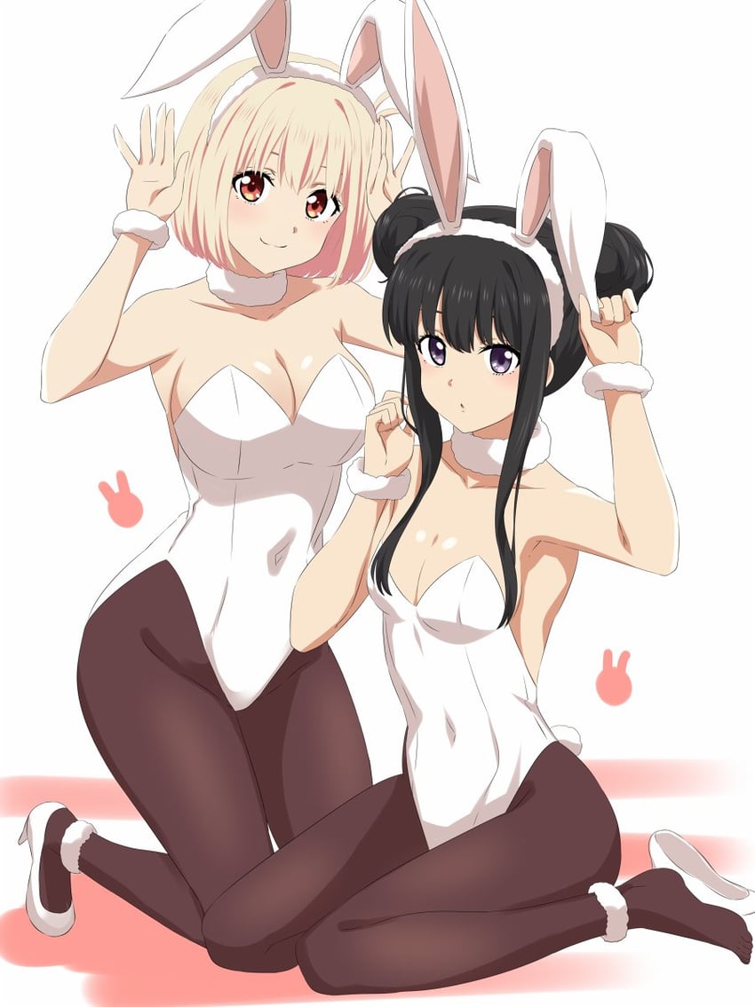 nishikigi chisato and inoue takina (lycoris recoil) drawn by dars_(recolors)