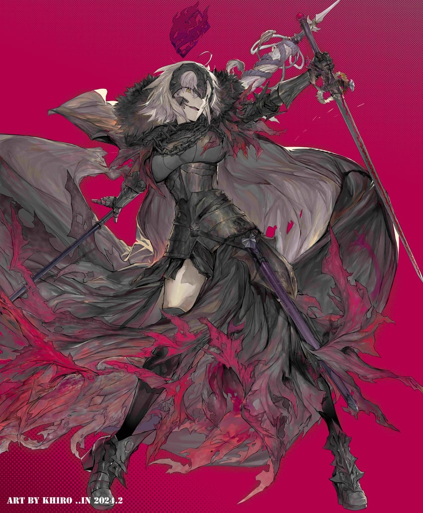 jeanne d'arc alter (fate and 1 more) drawn by hiro_(user_negm3832)