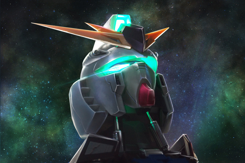 nu gundam (gundam and 1 more) drawn by baobingyazi