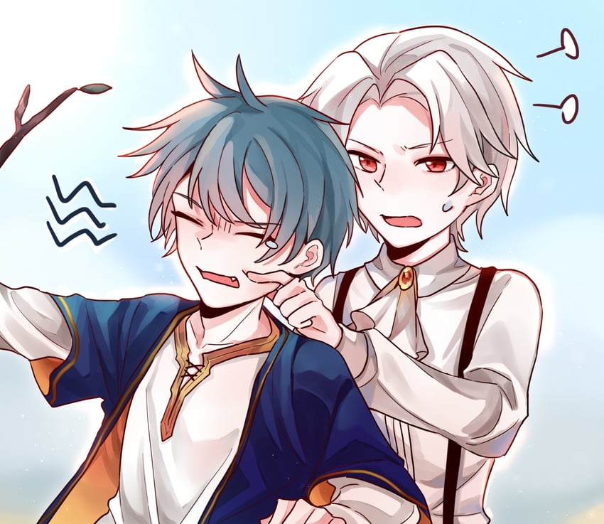 vyrut chrono and seckor lupe (song of time) drawn by tie_fei_wu_mang_dashuai