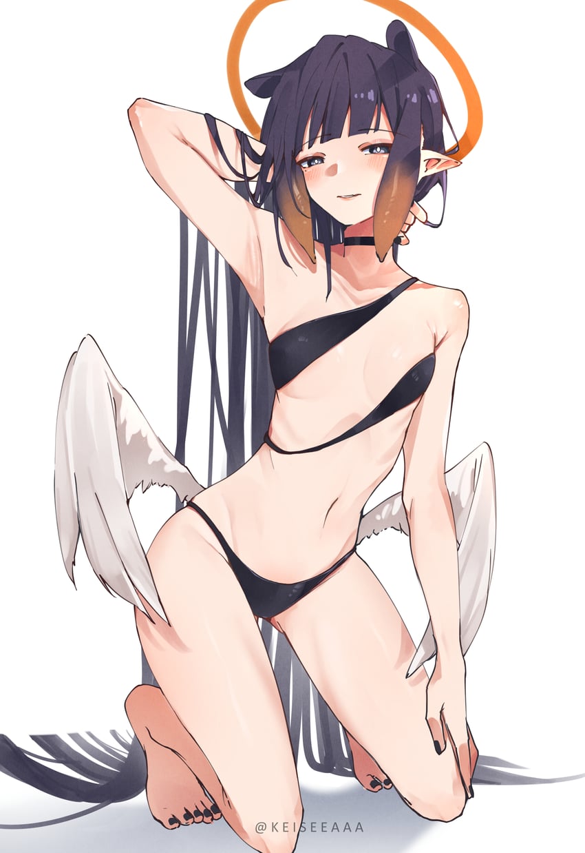 ninomae ina'nis (hololive and 1 more) drawn by keisea