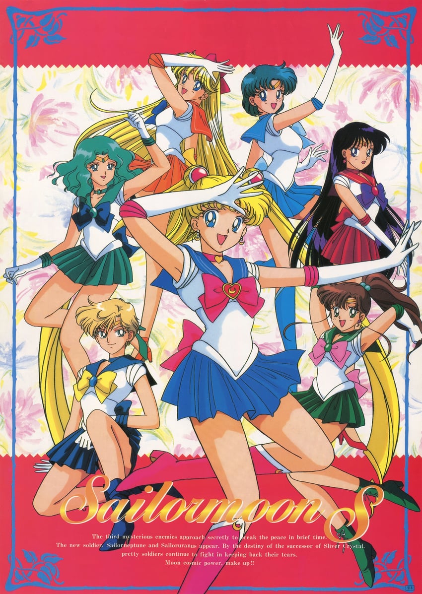 tsukino usagi, sailor moon, mizuno ami, aino minako, hino rei, and 9 more (bishoujo senshi sailor moon and 1 more) drawn by tominaga_mari