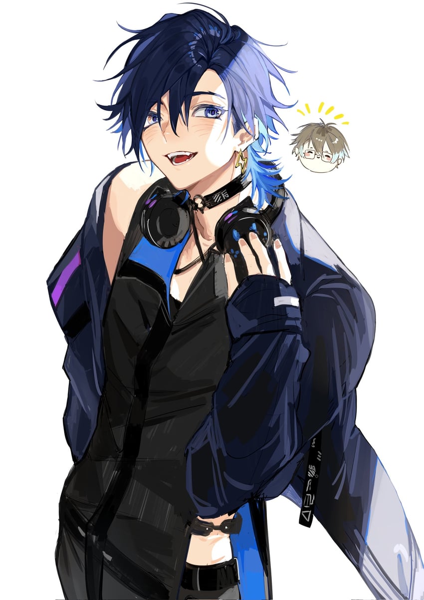 ike eveland and yugo asuma (nijisanji and 1 more) drawn by zang_shih