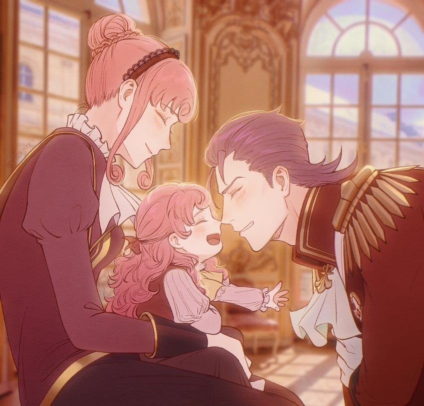 iris wilson, klint van zieks, and lady baskerville (ace attorney and 1 more) drawn by kaze_(yznyttdgs)