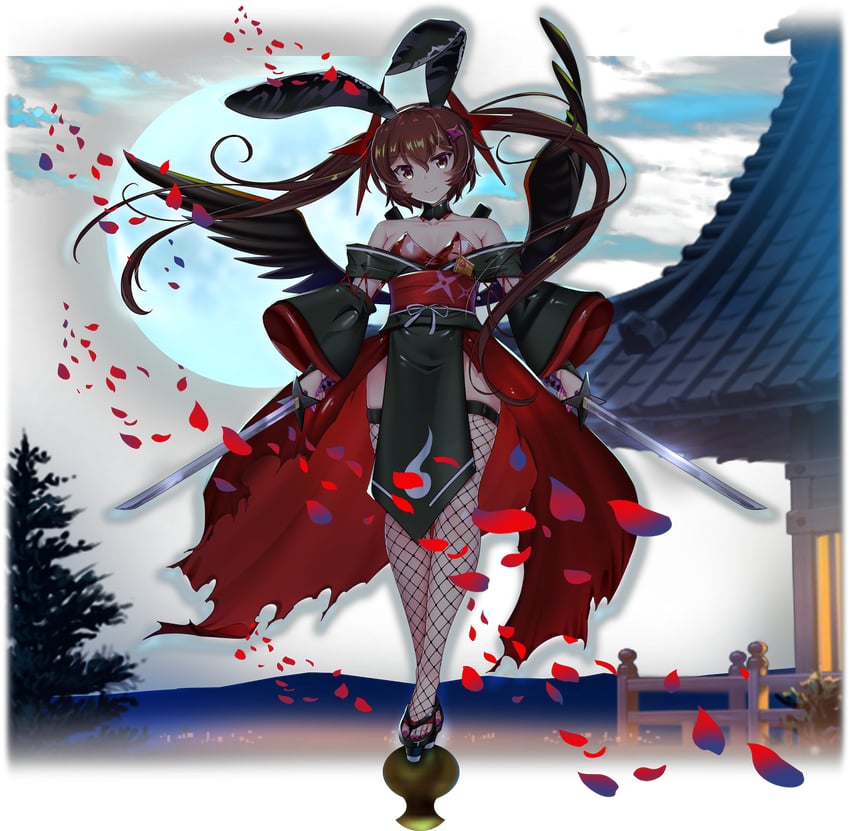 himekaidou hatate (touhou and 1 more) drawn by rotte_(1109)