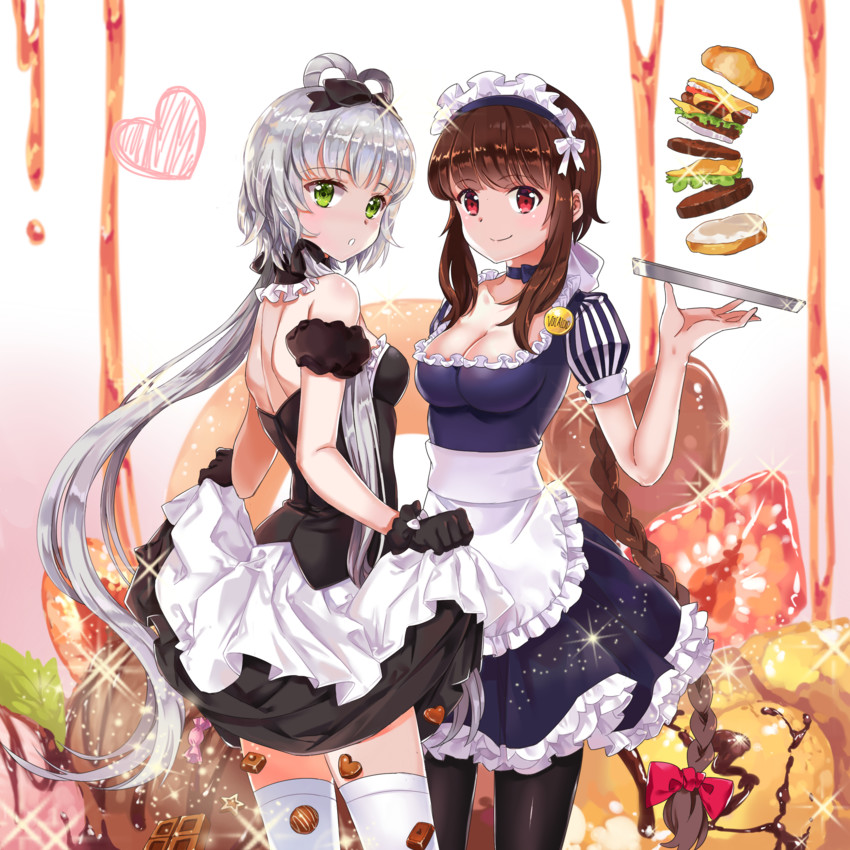 luo tianyi and yuezheng ling (vocaloid and 1 more) drawn by guaizi