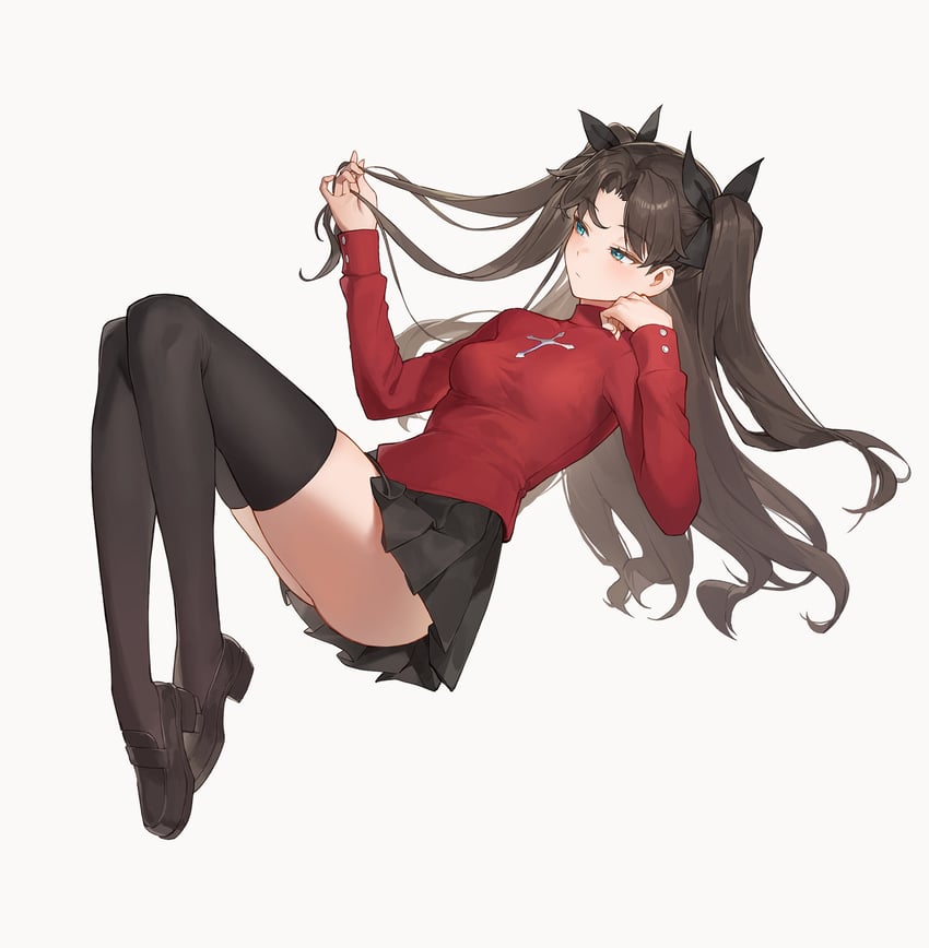 tohsaka rin (fate and 1 more) drawn by cotta_(heleif)