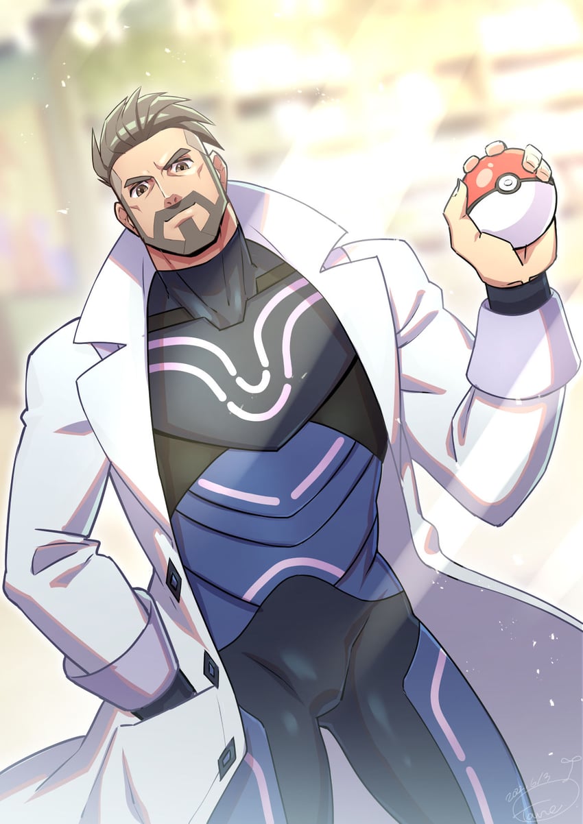 professor turo (pokemon and 1 more) drawn by energy_camdy