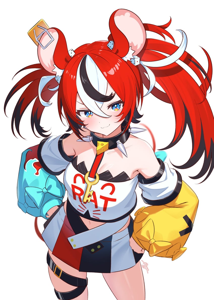 hakos baelz (hololive and 1 more) drawn by ryu160303
