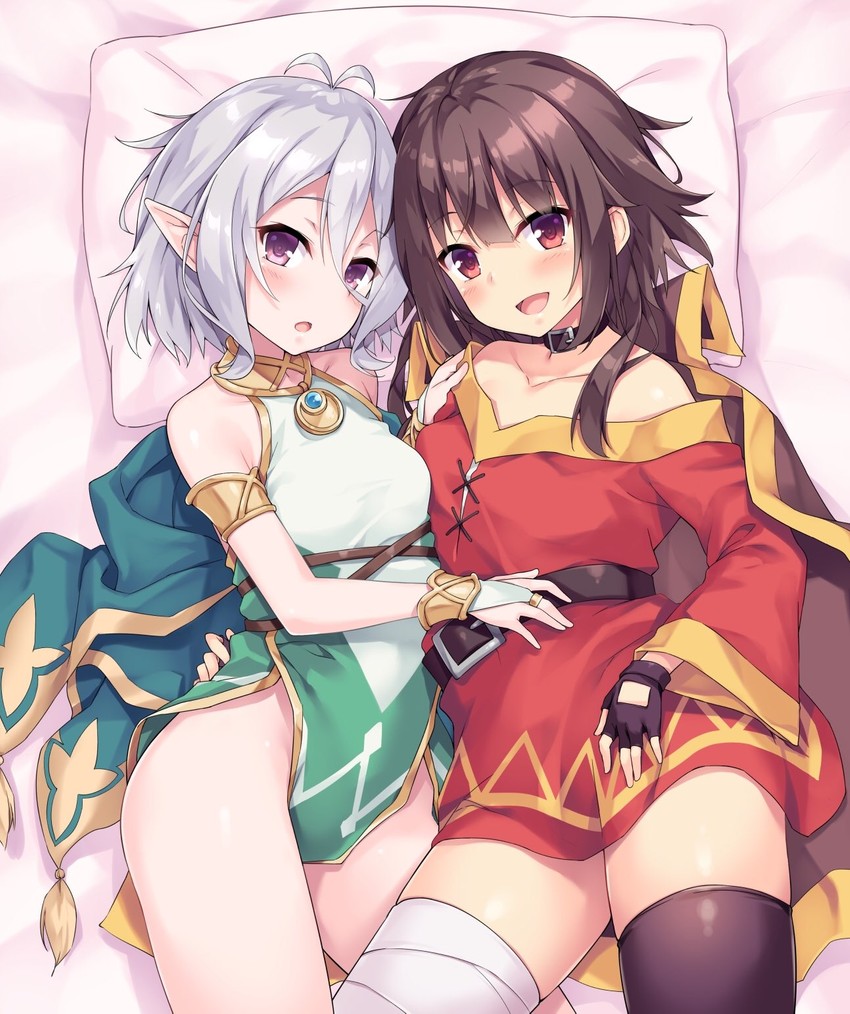 megumin and kokkoro (princess connect! and 1 more) drawn by akizora_momiji