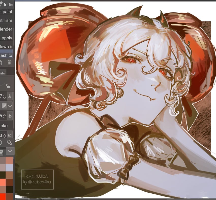 candy apple cookie (cookie run and 1 more) drawn by kujisai