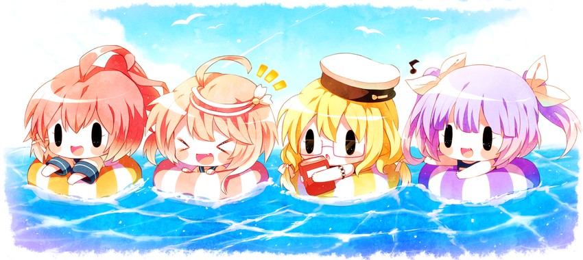 i-19, i-58, i-8, and i-168 (kantai collection) drawn by haru431