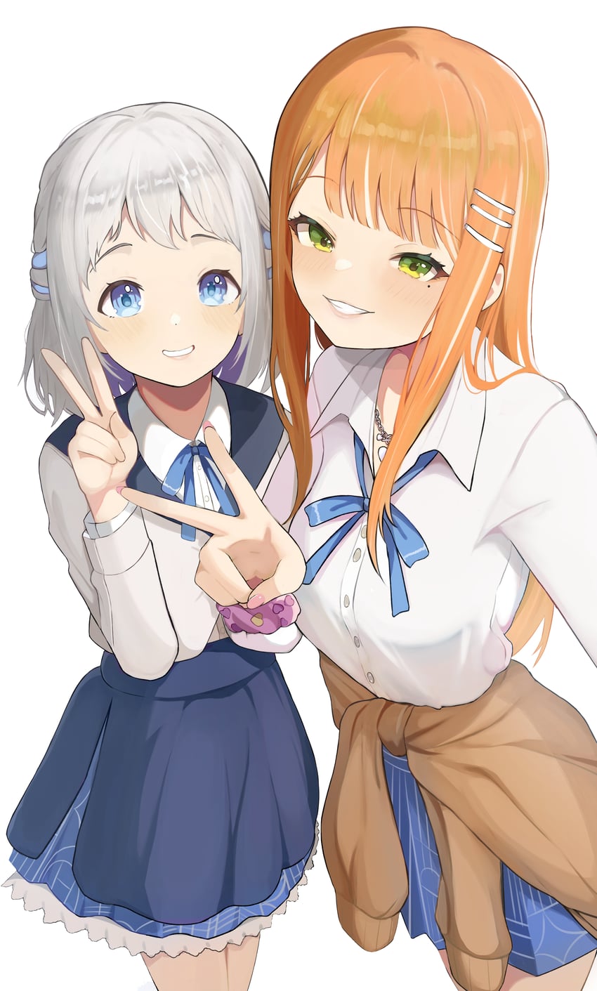 katsuragi lilja and shiun sumika (idolmaster and 1 more) drawn by ritseya