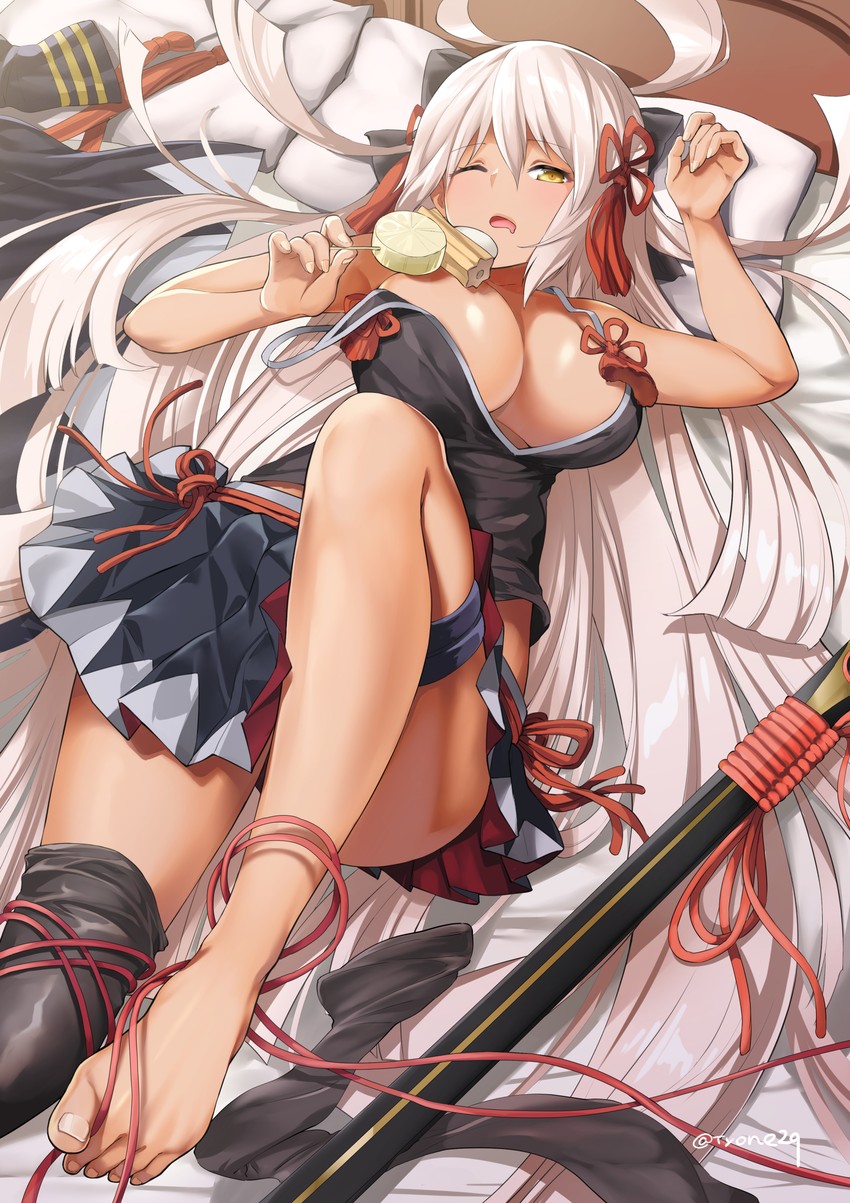 okita souji and okita souji alter (fate and 2 more) drawn by tyone