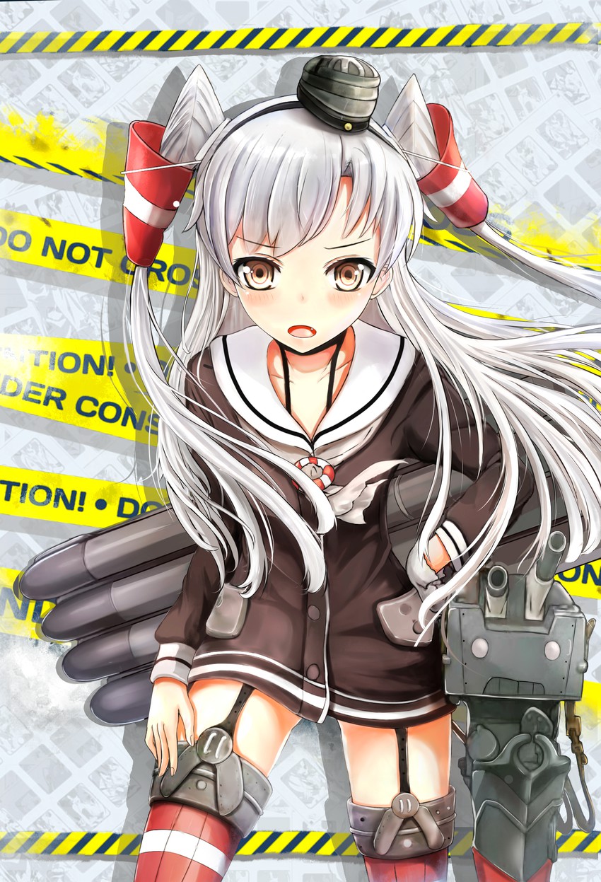 amatsukaze and rensouhou-kun (kantai collection) drawn by wuming_(xianghui0106)