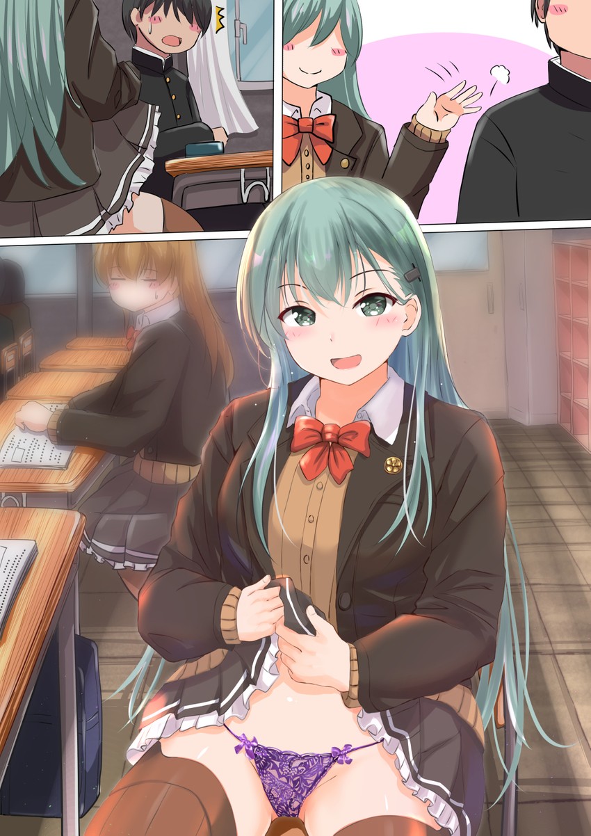 suzuya, kumano, suzuya kai ni, and kumano kai ni (kantai collection) drawn by kuroame_(kurinohana)