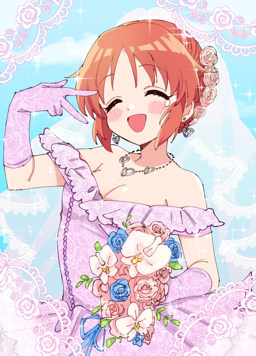 abe nana (idolmaster and 2 more) drawn by sukoyaka_(100hituzi)
