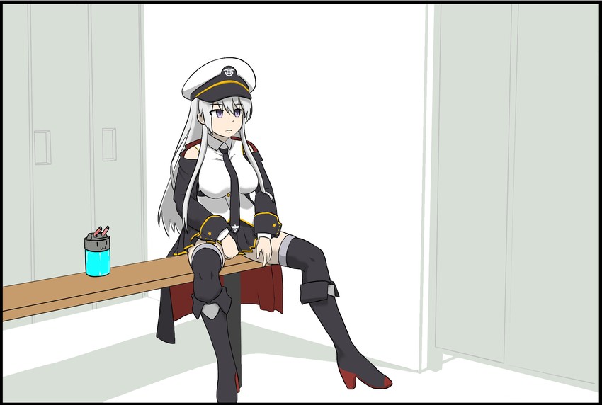 enterprise and mark wolff (azur lane and 1 more) drawn by parallelrey