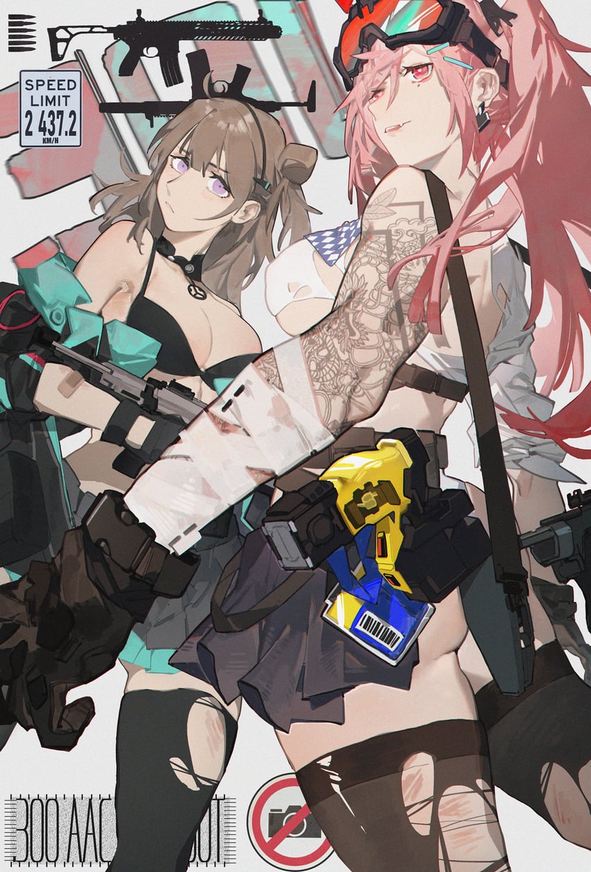 sig mcx and honey badger (girls' frontline) drawn by bbsinday