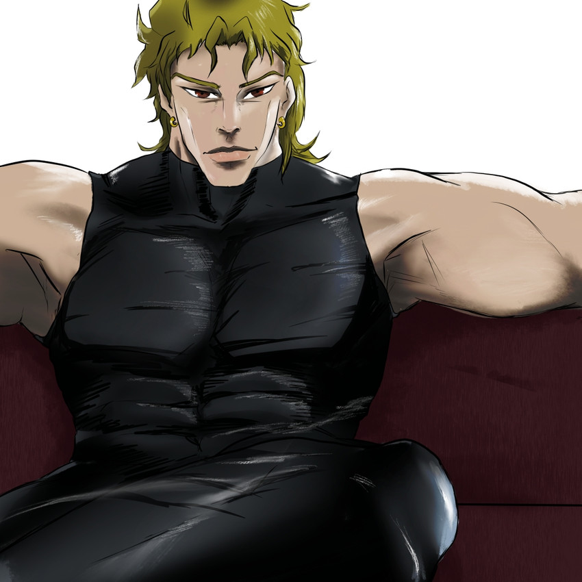 dio brando (jojo no kimyou na bouken and 1 more) drawn by swampmagik