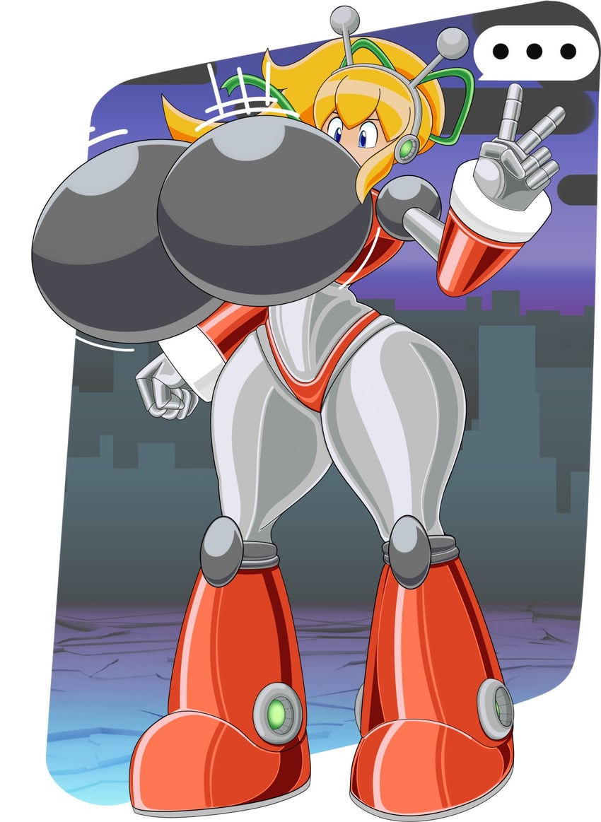 roll and hyper roll (mega man and 1 more) drawn by doodle_will