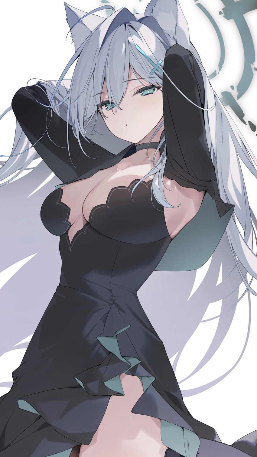 shiroko and shiroko terror (blue archive) drawn by shin_no_tenpii