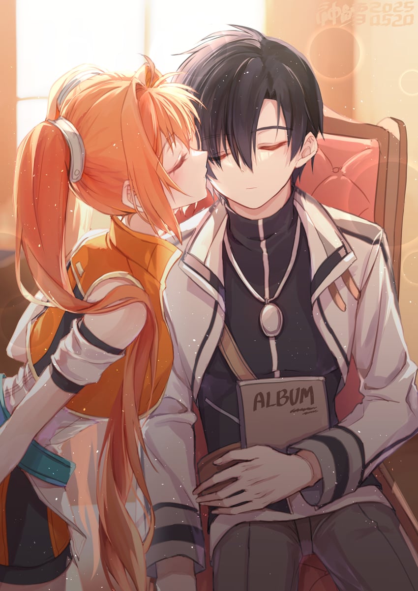 estelle bright and joshua bright (eiyuu densetsu and 2 more) drawn by willfin