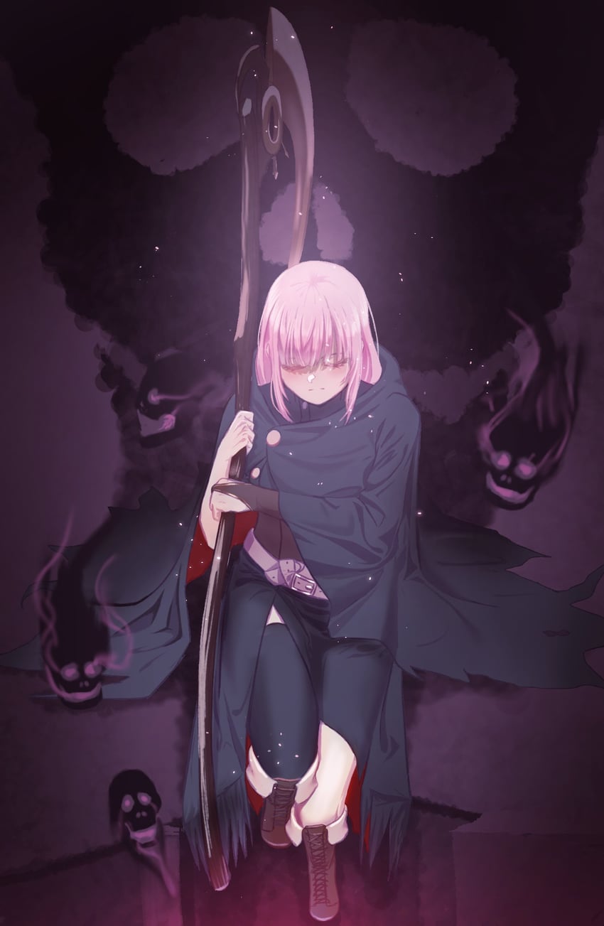 mori calliope (hololive and 1 more) drawn by maynurrizqi