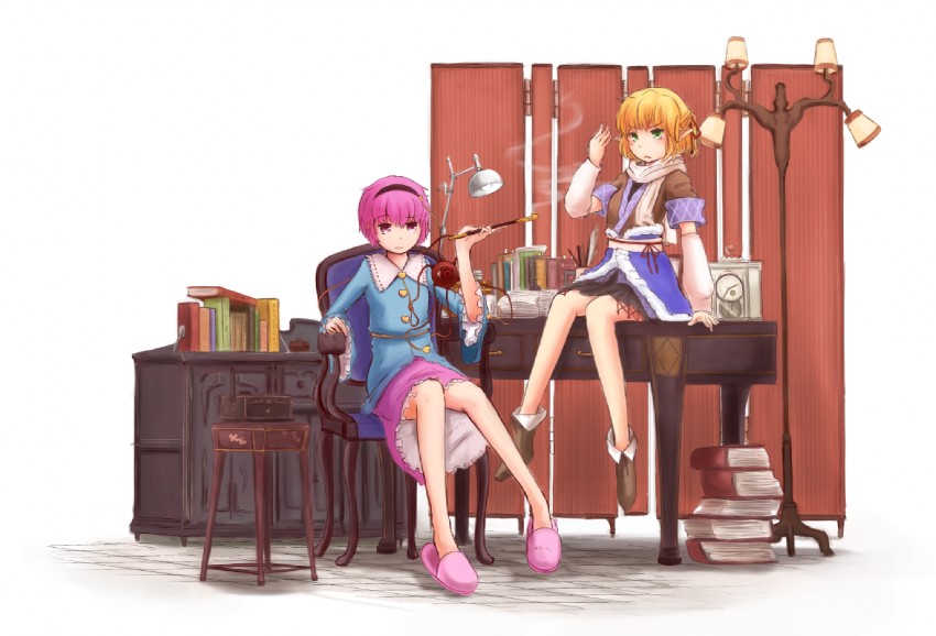 komeiji satori and mizuhashi parsee (touhou) drawn by kokotetsu