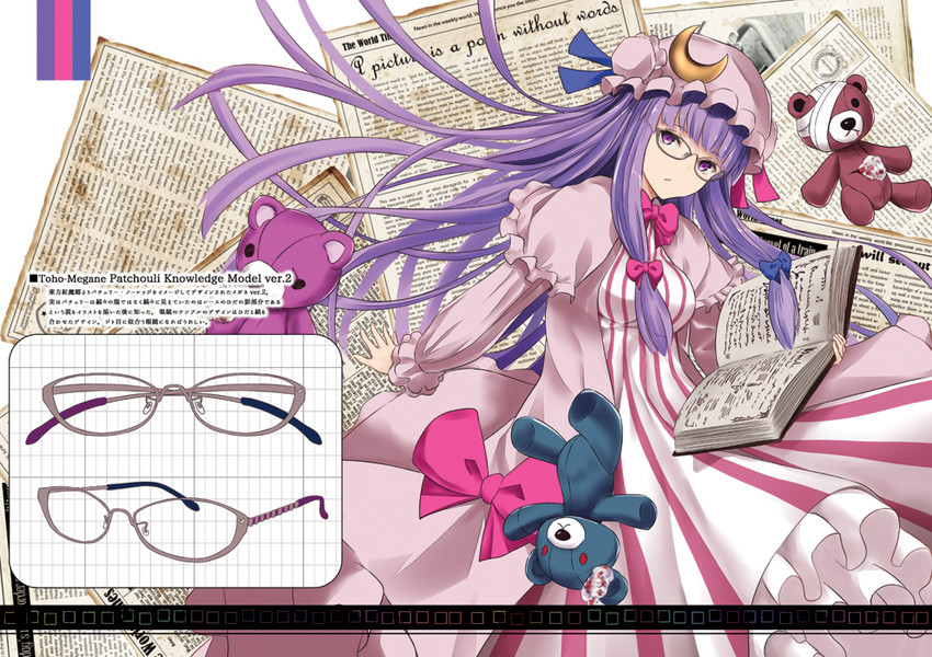 patchouli knowledge (touhou) drawn by nabeshima_tetsuhiro