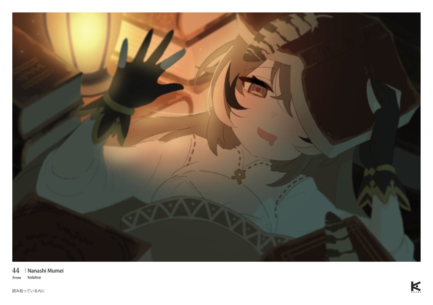 nanashi mumei (hololive and 1 more) drawn by rerere
