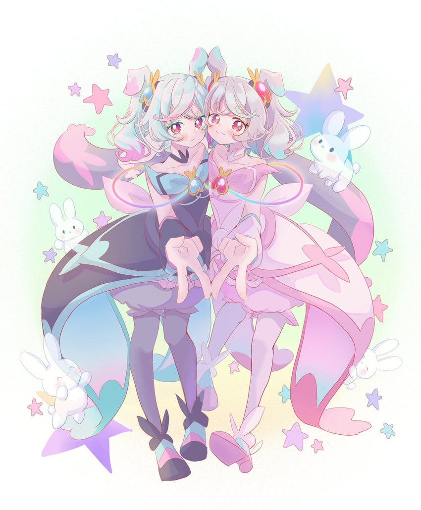 preme, cure supreme, puca, and cure puca (precure and 2 more) drawn by lilylily0601