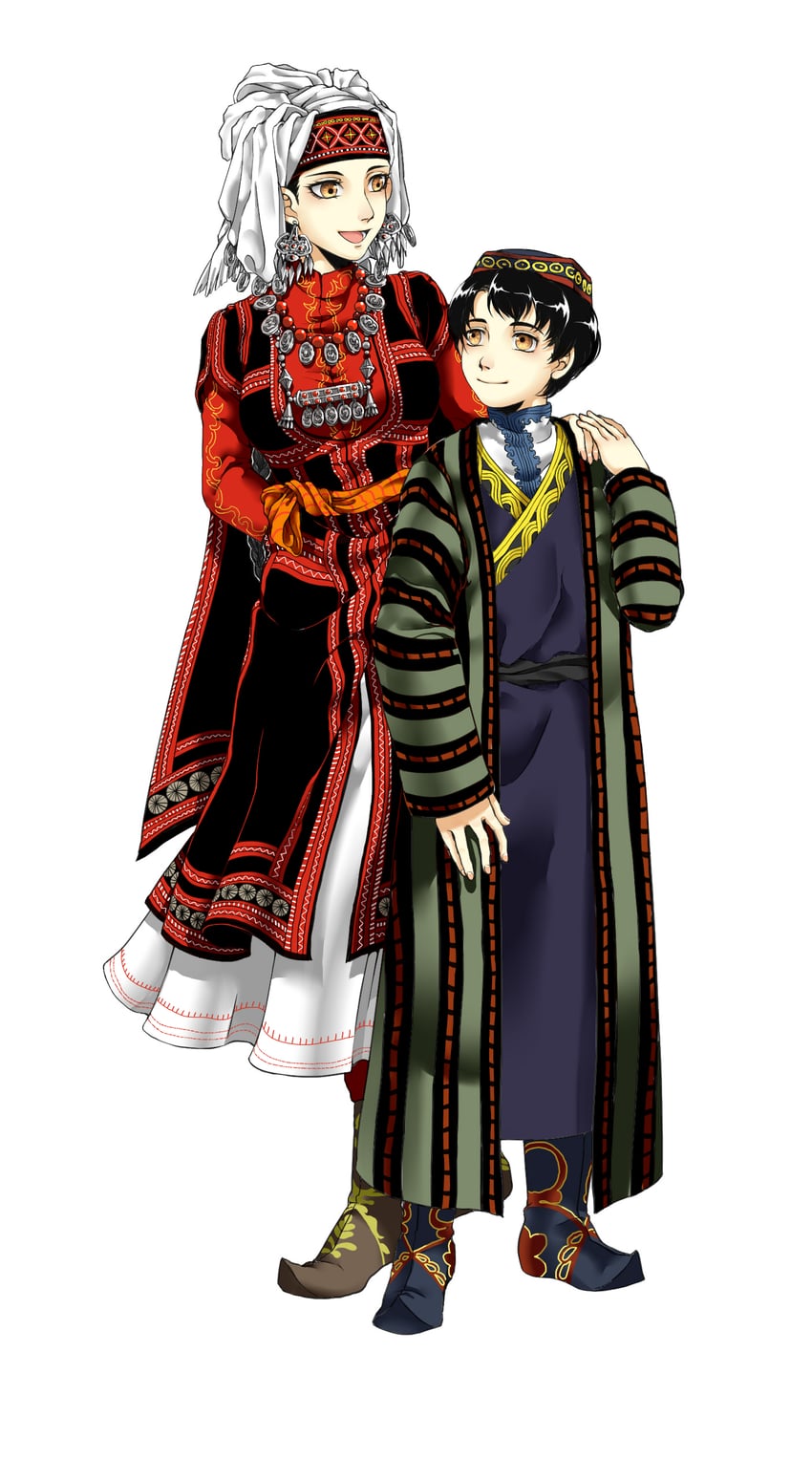 amir halgal and karluk eihon (otoyomegatari) drawn by pai_(1026508292)