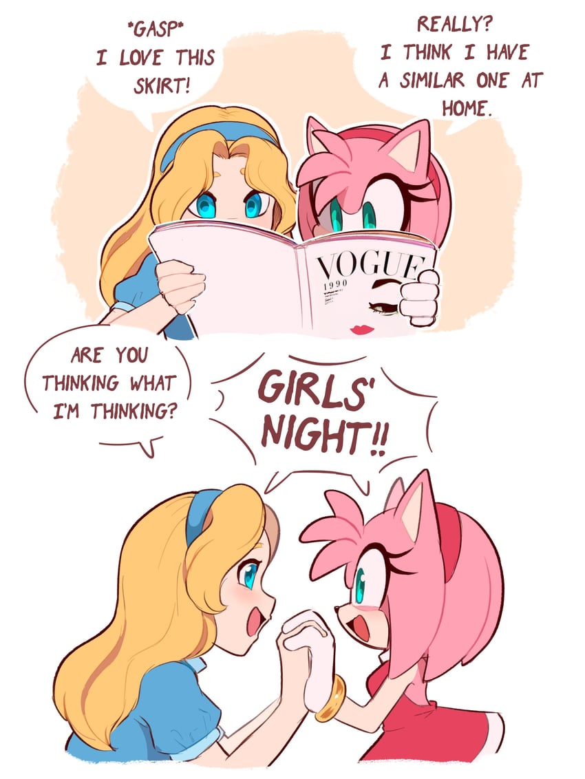 amy rose and maria robotnik (sonic and 1 more) drawn by toonsite