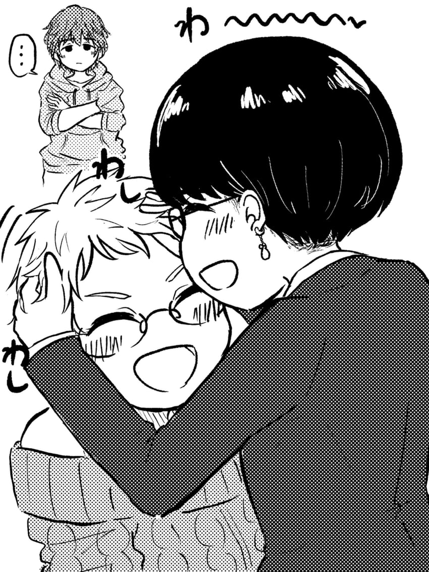 producer, senzaki ema, and yoshioka saki (idolmaster and 1 more) drawn by noe_aoikaba