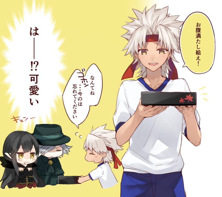 edmond dantes, semiramis, and amakusa shirou (fate and 2 more) drawn by kan'yu_(citron_82)