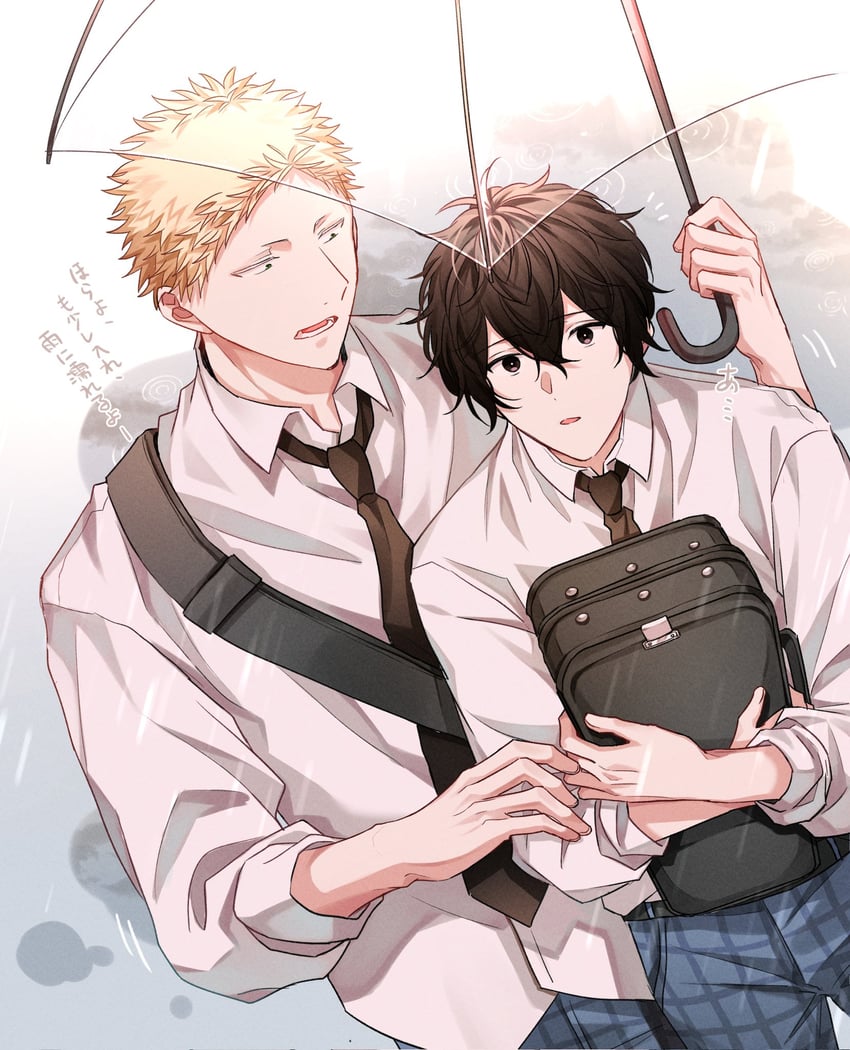 murata ugetsu and kaji akihiko (given) drawn by pinoli_(pinoli66)