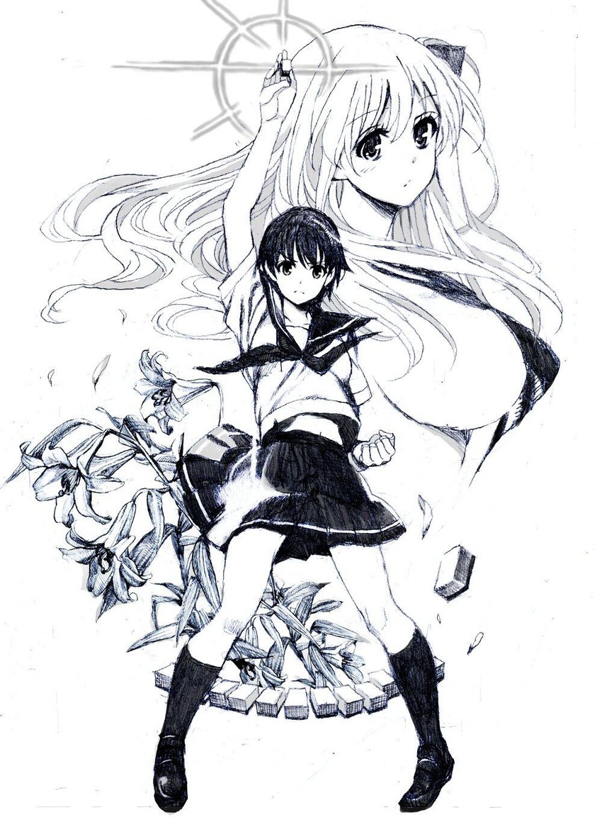 haramura nodoka and miyanaga saki (saki) drawn by nobita_(makoto7060355)