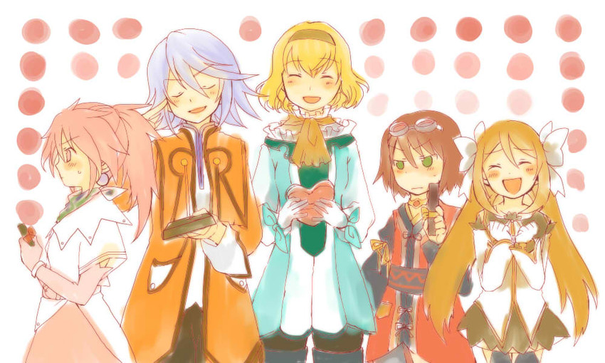 rita mordio, natalia luzu kimlasca lanvaldear, arche klein, marta lualdi, and raine sage (tales of and 5 more) drawn by ppsp0305
