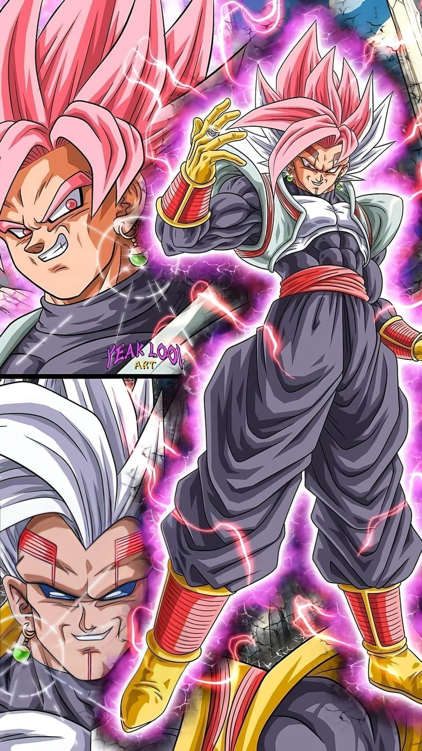 goku black, baby, and baby vegeta (dragon ball and 2 more) drawn by yeak_looi_art