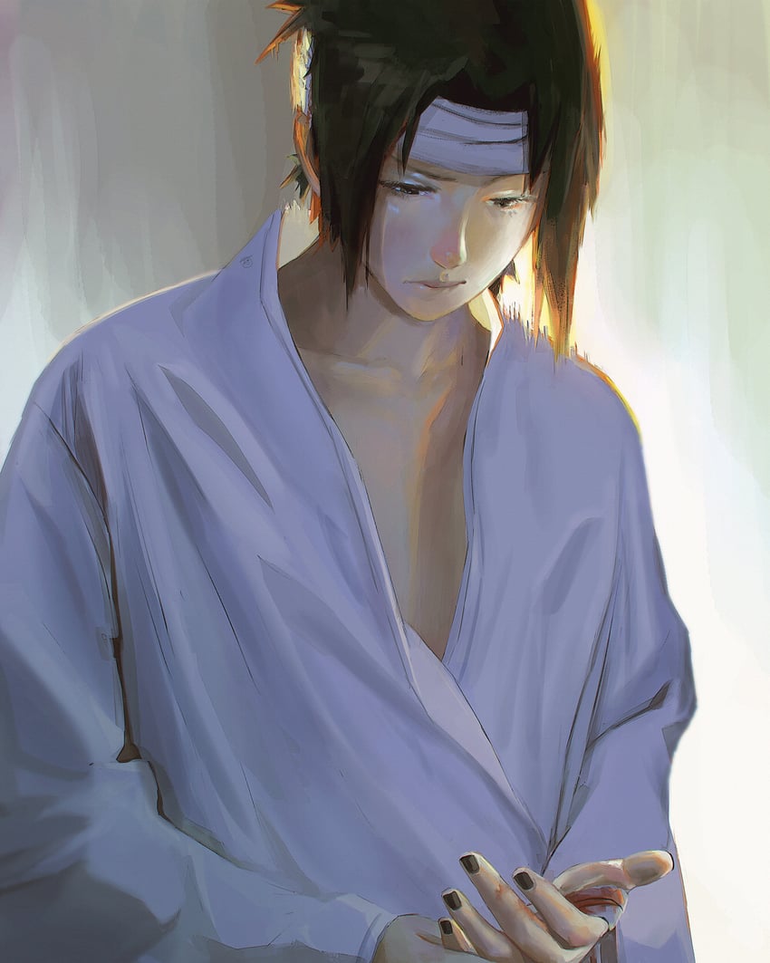 uchiha sasuke (naruto and 1 more) drawn by tamelee